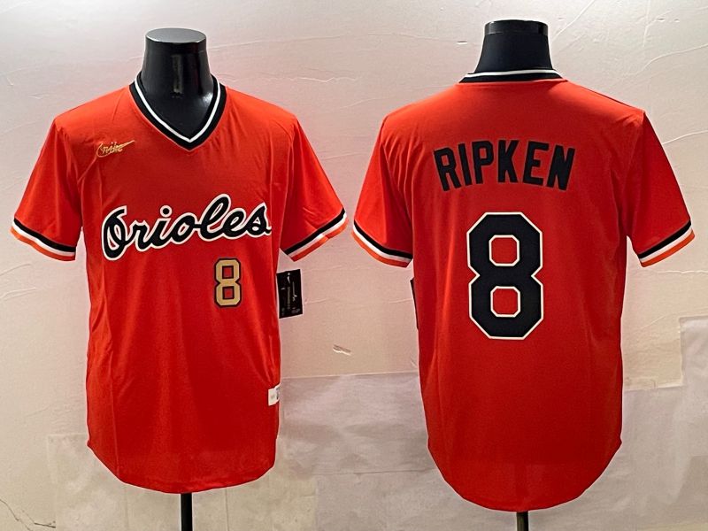 Men Baltimore Orioles #8 Ripken Orange Game Nike 2025 MLB Jersey style 4256